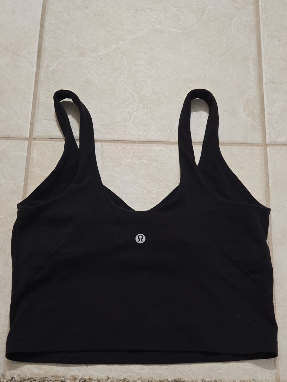 lululemon athletica Black Women's Sports Bra Tank - Strappy Design